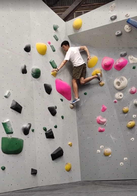 Picture of me bouldering